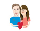 Custom couple portrait