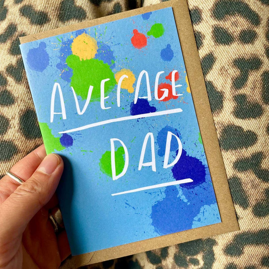 Average Dad Card, Perfect for Fathers Day Dad's Birthday Granddad Etc ...