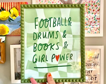 Three best things and girl power print