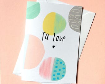 Ta Love Card CC247