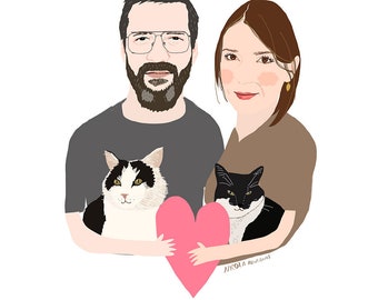 Custom Family Portrait: OCTOBER any size family