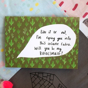 Will you be my bridesmaid card cc147 image 4