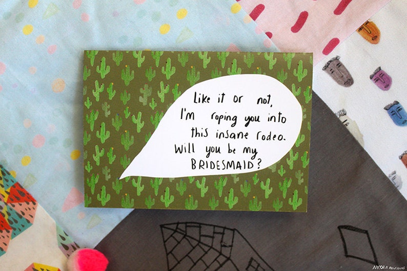 Will you be my bridesmaid card cc147 image 4