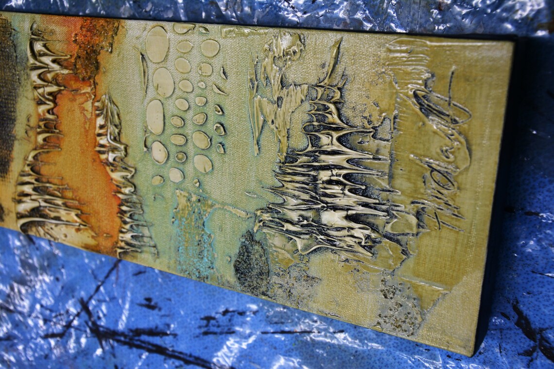 Tall long narrow Abstract Painting Original Painting mixed Etsy