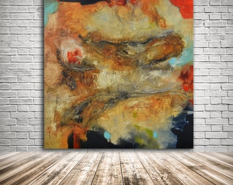 Extra large 5 foot original Abstract modern painting ready to hang, textured home decor lobby office art, large wall art by Andrada Anghel