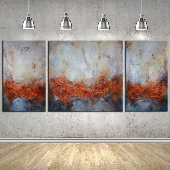 Large Wall Art Abstract Painting Lobby Art Waiting Room Art Wall Sculpture Modern Art Large Custom Painting Made To Order