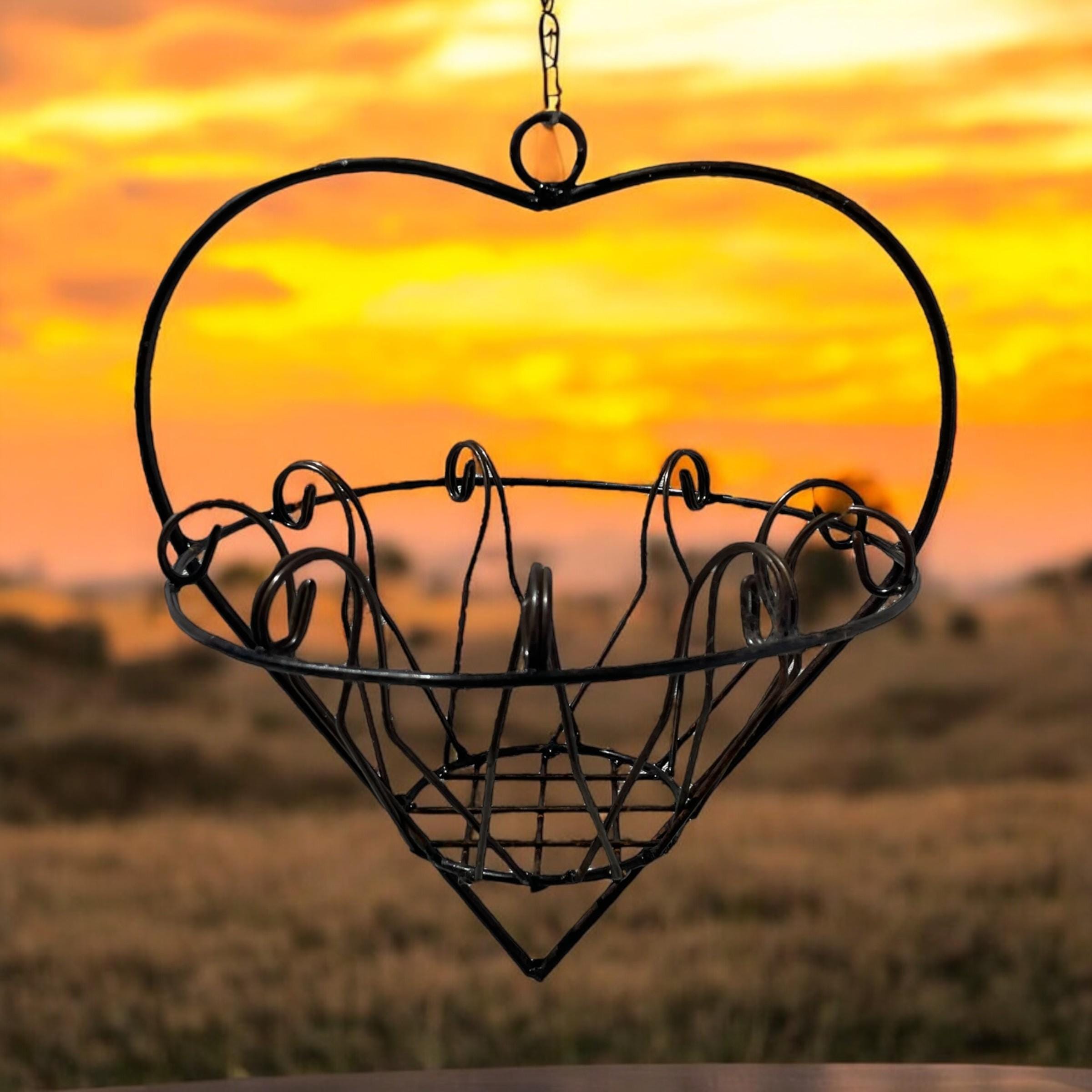 Ironic Iron Hanging Planter