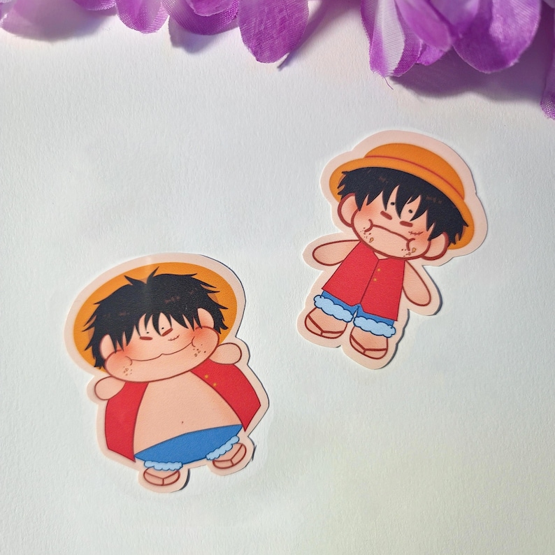 One Piece Pirate Luffy Anime Stickers | Handmade Waterproof Anime ...