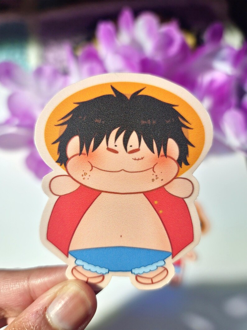 One Piece Pirate Luffy Anime Stickers | Handmade Waterproof Anime ...