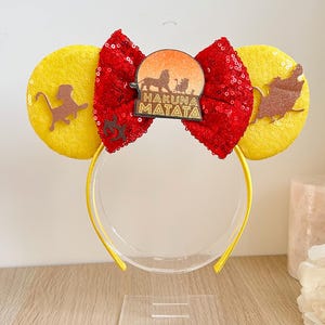 Lion King Hakuna Matata Inspired Mickey Mouse Ears