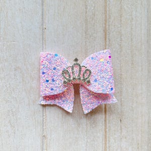 Pink Princess Inspired Hair Clip Bow