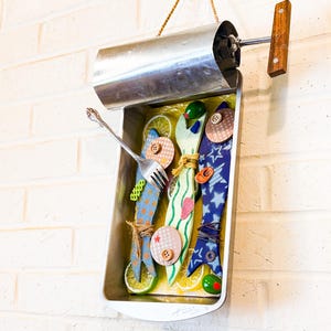 Sardinia Sardines a la’ Carte, Beach House, Driftwood, Driftwood Art, Fish, Italy Gift, Coastal Decor