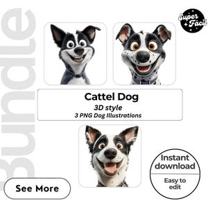Cattel Dog Cipart, Clipart Designs, Dog Breed PNG File cute dog clipart bundle dog breeds pack, cartoon dog png, dog 3d clipart, dog lover