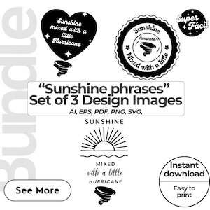 Sonnenschein Phrasen, Clipart Bundle, Sonnenschein Phrasen Bilder, Png svg bündel, starke Frau Pharses, Mädchen Power, Mutter Leben, Einstellung svg