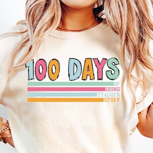 Retro 100 Days of School Shirt, 100 Day Shirt, 100th Day Of School Celebration, Student Shirt, Back to School Shirt, Gift For Teacher