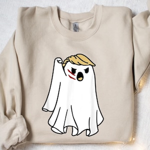 Halloween Trumpkin Shirt, President Donald Trump 2024 Shirt, Trump Fight Ghost, Republican Halloween Gift, Trump Halloween Sweatshirt