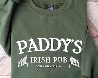 Paddy's Irish Pub Shirt, It's Always Sunny, Philadelphia, Funny Irish Bar St. Patrick's Day Graphic Tee,St. Patty's Party Shirt,Drinking Tee