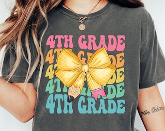 Comfort Colors® Fourth Grade Teacher Shirt, 4th Grade Teacher Shirt, 4th Grade T-Shirt, Fourth Grade TShirt, Elementary School, Teaching Tee