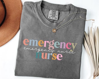 Comfort Colors® Emergency Nurse Shirt, Er Nurse Shirt, Emergency Nurse Gift, Nurse Week Shirt, Gift For Er Nurse, Emergency Department Tee