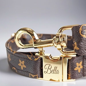 Etsy louis vuitton dog collar discount