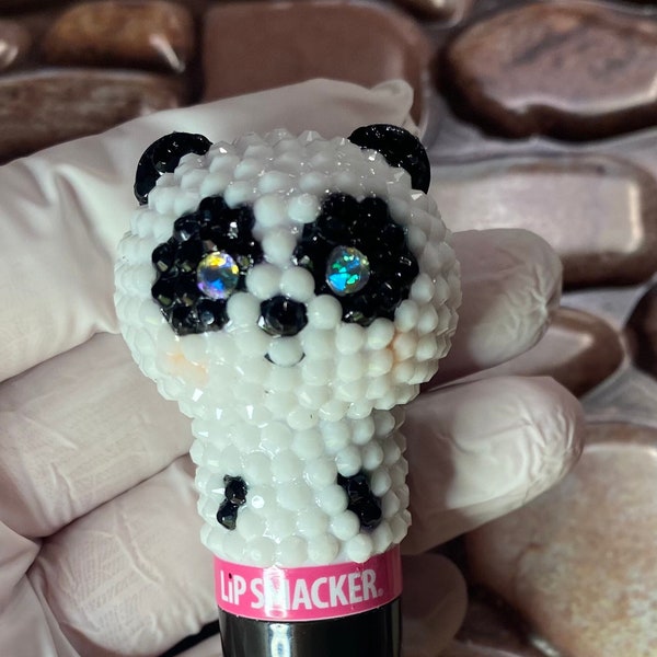 Bling Lip Smacker Lippy Pals Panda Lip Balm Cuddly Cream Puff Party Favor Unique Gift Valentine Easter Birthday