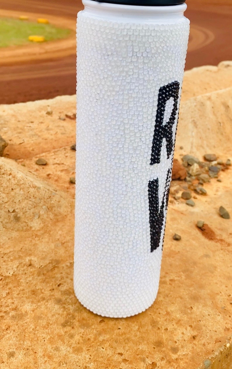 Dirt Track Racing Glass Rhinestone Race Vibes Tumbler White Race Gear ...