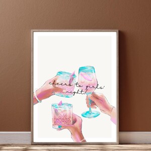 Bar Cart Print | Kitchen Printable l Alcohol Print | Bar Decor |Kitchen Wall Art | Digital Print Drinks  | Bar Wall Art  | Poster Drinks