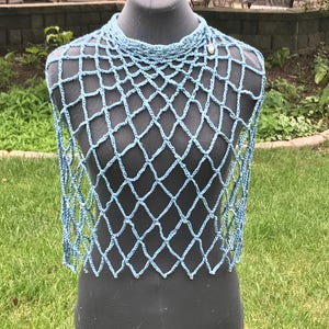 Lacy Silk Poncho PDF Crochet Pattern Download