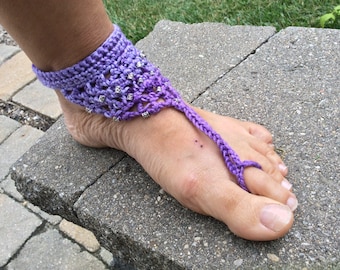 Barefoot in the Garden Sandals PDF Download Crochet Pattern