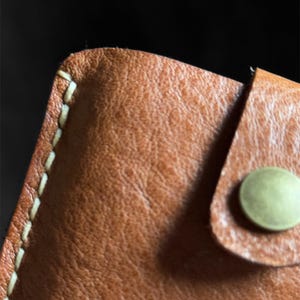 Leather iPhone sleeve holds cash cards phones 11-12-13-14-15+PRO US made gift 4 him/her genuine leather sleeve pull on strap with brass snap