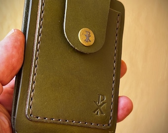 Handmade Leather BillFold four card sleeves Wallet, Premium Tuscan Leather , Front Pocket friendly…