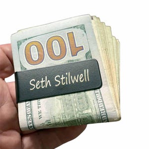 Money Clip Personalized just for you, Money Clip Engraved Husband Gift, Groomsmen Gift, Holiday Gift for Dad Custom Engraved, one and only.