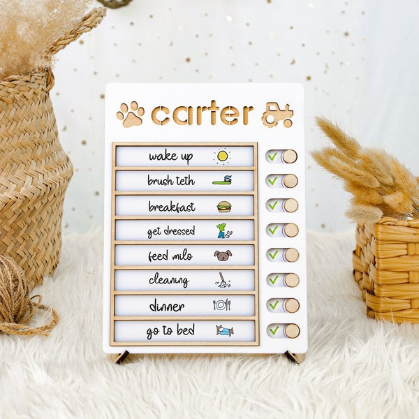 Toddler Routine Board - Etsy