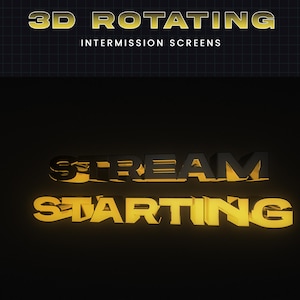 Rotating 3D Intermission Screens - Movie Title Themed Animated Twitch ...