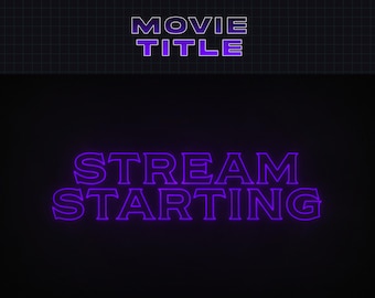 Schermate di intervallo dei titoli dei film - Schermate animate a tema televisivo su Twitch / Inizio dello streaming, Torno subito, Fine dello streaming, Streaming offline