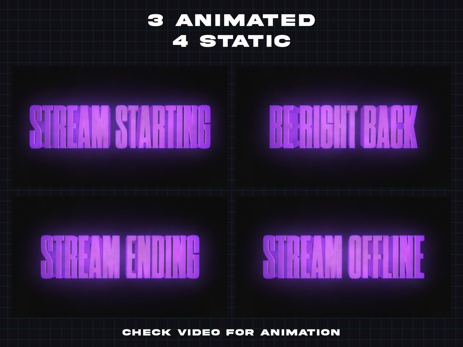 3D Movie Title Intermission Screens - Cinema Themed Animated Twitch ...