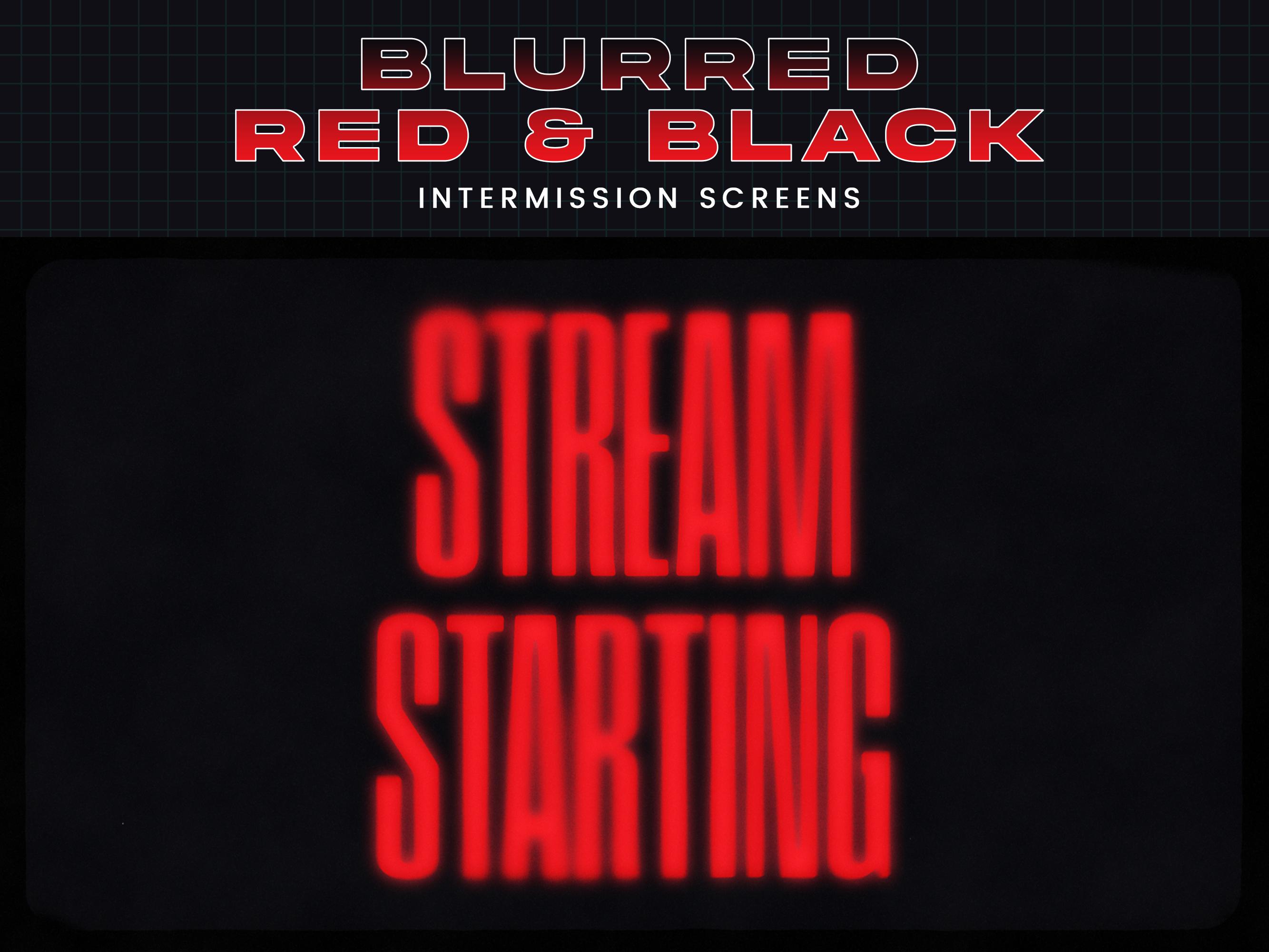 Horror Intermission Screens - Red & Black VHS Halloween Animated Twitch ...