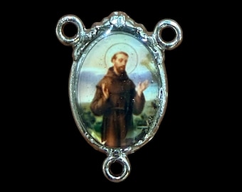 Saint Francis Of Assisi, San Francisco de Asis, Catholic Rosary Center/Centro De Rosario, Double-sided with the same image