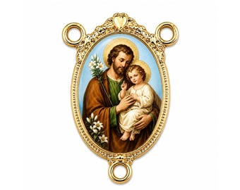 Gold Filled, Saint Joseph Catholic Rosary Center/Centro de Rosario, Double-sided images