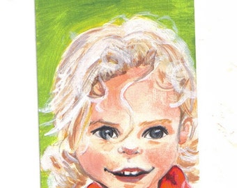 Sally II ACEO original portrait