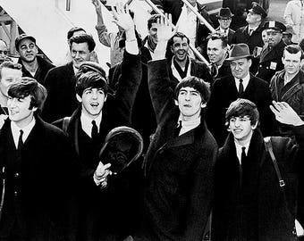 The Beatles Arriving In America Photo