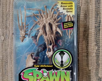 NEW 1996 McFarlens Spawn Exo Skeleton Bone Color Spawn