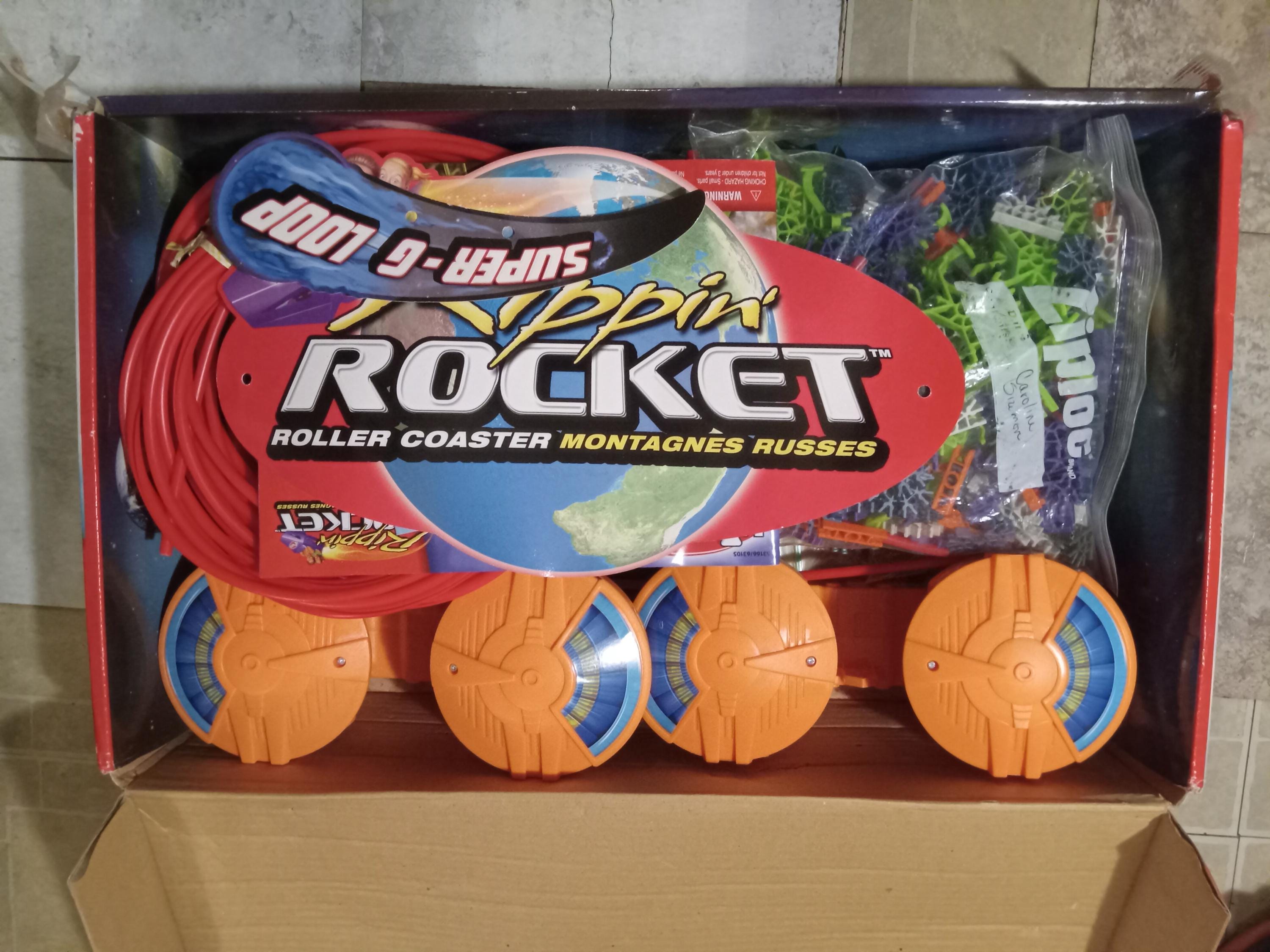 K'NEX Rippin Rocket Coaster Open Box Model Number 63166/63015 2003