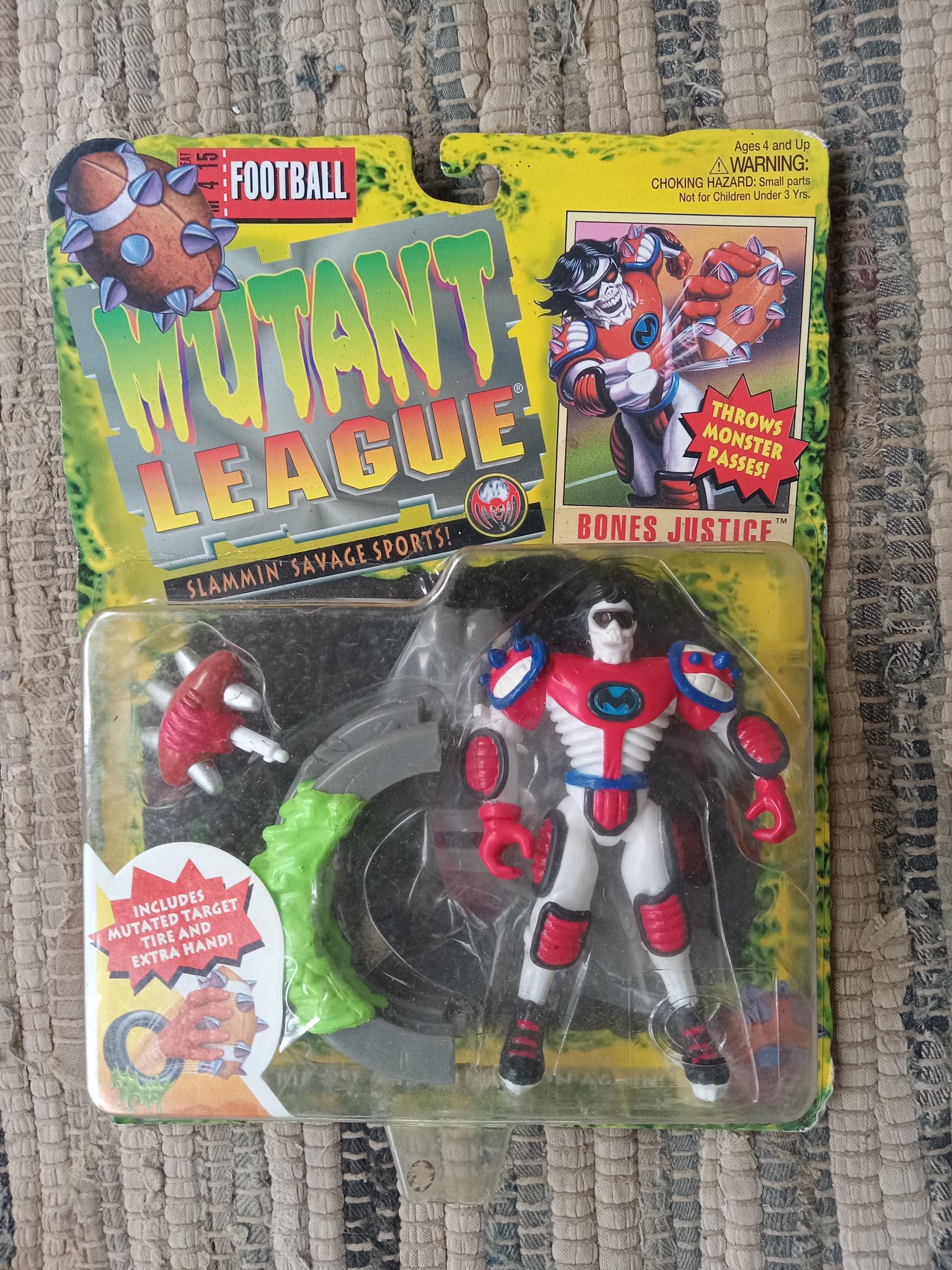 NEW 1994 Mutant League Action Figure Bones Justice - Etsy