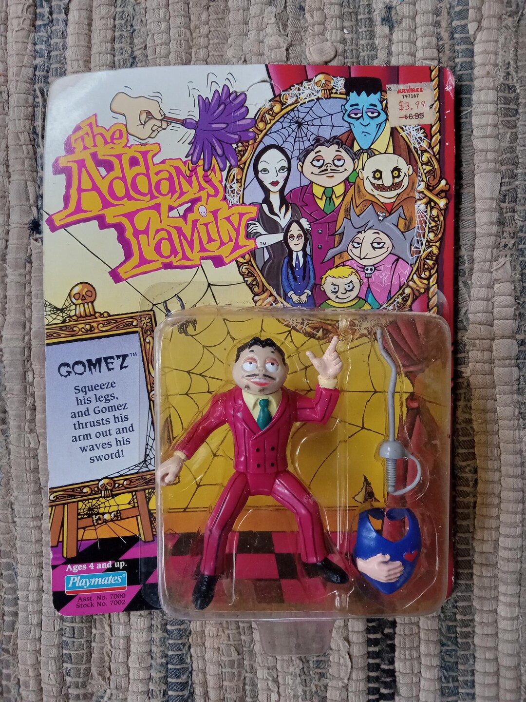 UNPUNCHED Playmates 1992 the Addams Family Gomez Action Figure - Etsy