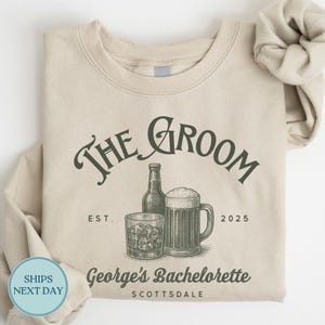 Bachelor Party Sweatshirt, Groomsmen Shirt Gift Personalized, The Bachelor Club, Whiskey Bachelor Shirt, Custom Location Bachelor Party