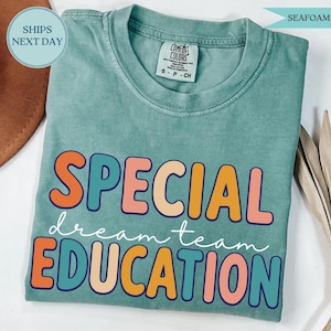 Special Education Dream Team Shirt, SPED Teacher Gift, Special Ed Teacher Crew Appreciation Gift, Custom School Names, Cute SPED Teacher Tee