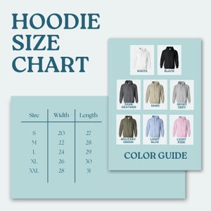 the hoodie size chart for men and women