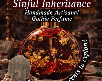 Sinful Inheritance Perfume | Luxury Unisex Perfume Oil | Bold Amber Musk & Sweet Woody Fragrance | Statement Scent | Limited Edition Perfume