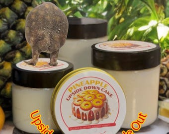 Edible Body Balm Flavored Body Balm Handmade Moisturizing Skin Balm Sweet Scented Body Butter Bedroom Attraction Pineapple Upside Down Cake